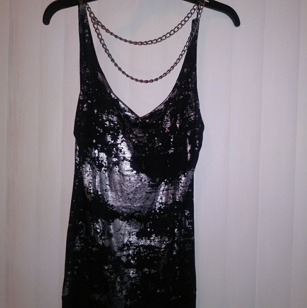Cute black and silver tank